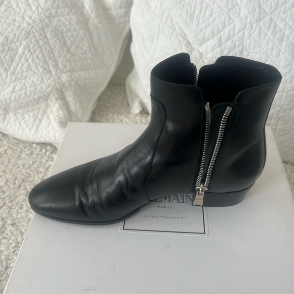 Balmain Chelsea style ankle boots with zipper on both sides. - Picture 10 of 10